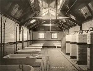 Bathroom Prints: Derby Railway Servants Orphanage - Boys Bathroom