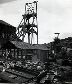 Derelict Tirpentwys Colliery, Pontypool, South Wales