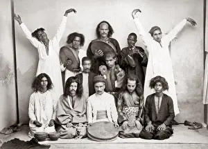 Dervish dancers, Egypt, circa 1890