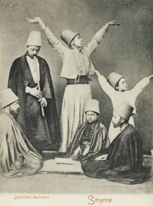 Seeker Prints: Dervishes young and old with ney player - Smyrna