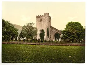 Keswick Prints: Derwentwater, Keswick, Crosthwaite Church, Lake District