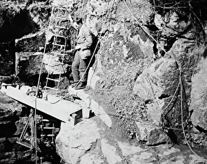 Descending Gaping Ghyll in 1920