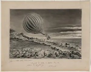 Descente du ballon le Neptune dans les falaises du Cap Gris-