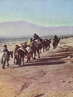 A Desert Camel Caravan - Peking to Russian Turkestan