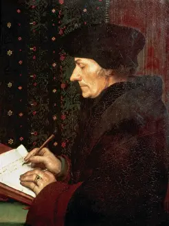 Hans Prints: Desiderius Erasmus of Rotterdam (1466 / 1469-1536). Dutch huma