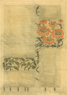 Images Dated 29th October 2013: Design for book cover with orange flowers