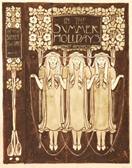 Images Dated 29th October 2013: Design for book cover, In the Summer Holidays