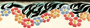 MoDA - Museum of Domestic Design & Architecture Gallery: Design for Borders (Wallpaper) with flowers