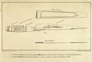 Assassination Prints: Design of the Cura Merino dagger, with which