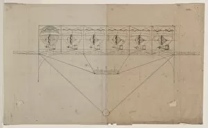 Design drawing for a navigational system for an airship empl