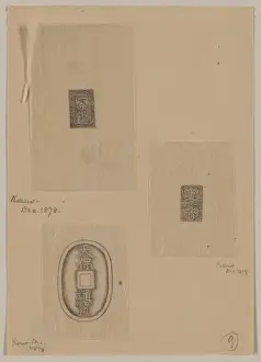 Seals Prints: Design drawings of seals or other marks for commercial enter