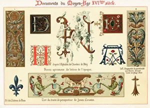 Typography Prints: Design elements from the 16th century