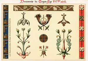 Highlight Prints: Design elements from architecture and manuscripts of the 16th ce