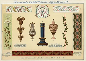 Highlight Prints: Design elements from the era of King Louis XVI, 18th century