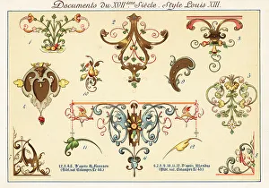 Design elements from the era of Louis XIII