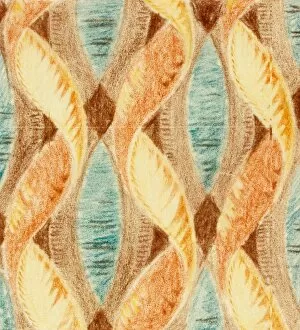 Twists Collection: Design for Printed Textile in art deco style