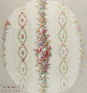 Design for Printed Textile with flowers