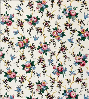 Design for Printed Textile with flowers
