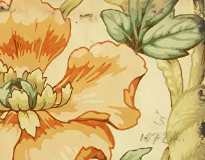 Design for Printed Textile with flowers