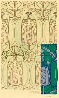 Design for printed textile with organic shapes Design for printed textile with organic shapes