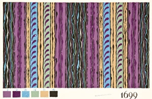 Images Dated 29th October 2013: Design for Printed Textile with thin stripes