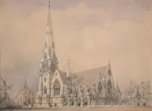 Bodycolour Prints: Design for St. Andrews Church, Dublin