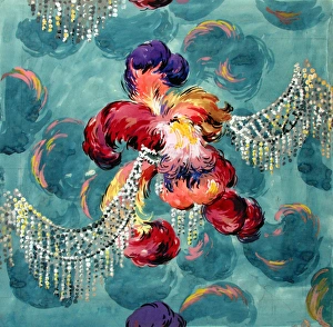 MoDA - Museum of Domestic Design & Architecture Gallery: Design for Textile with colourful feathers