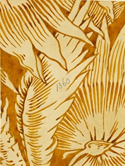MoDA - Museum of Domestic Design & Architecture Gallery: Design for Wallpaper in beige and brown
