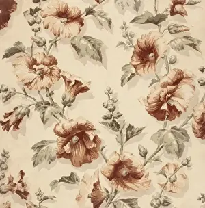 Repeating Prints: Design for Wallpaper with flowers