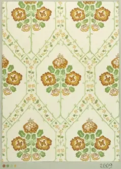 Design for Wallpaper with flowers
