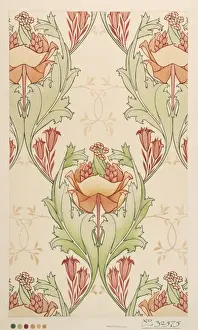 Design for Wallpaper in green and brown