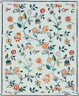 MoDA - Museum of Domestic Design & Architecture Gallery: Design for Wallpaper with small flowers