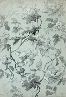 Conte Prints: Design with white flowers