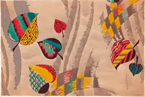 Design for Woven Textile, art deco style