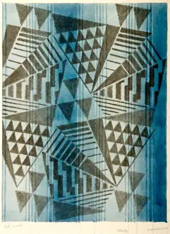 Design for Woven Textile in art deco style