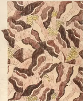 Design for Woven Textile in brown and beige