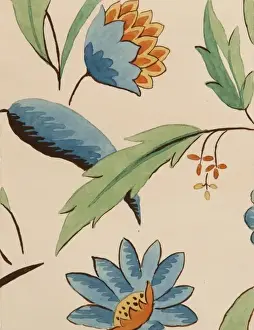 Design for Woven Textile with flowers