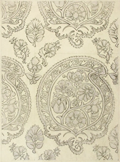 Charcoal Gallery: Design for Woven Textile in grey