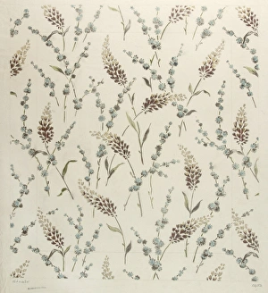 Charcoal Gallery: Design for Woven Textile in grey and brown