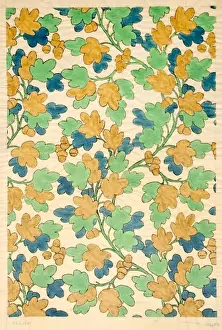 Design for Woven Textile with leaves