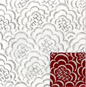MoDA - Museum of Domestic Design & Architecture Gallery: Design for Woven Textile in red and cream