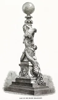 Designs for the Electric Lamp on the Thames Embankment 1870