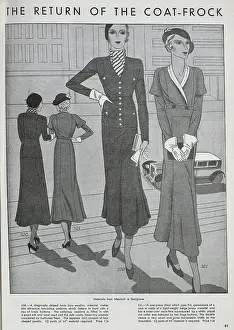 Dressmaking Prints: Designs for women's coat-frocks