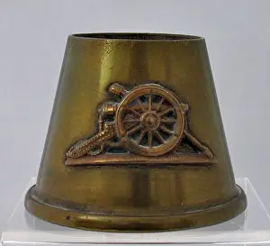 Desk ornament with Royal Field Artillery arm badge, WW1