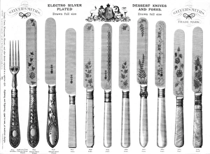 Forks Gallery: Dessert knives and forks, Plate 221