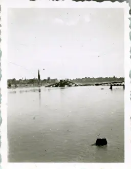 The Destroyed Oberkasseler Bridge - End of World War Two