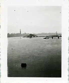 The Destroyed Oberkasseler Bridge - End of World War Two