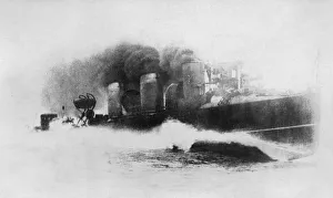 Images Dated 28th March 2011: Destroyer at Speed 2