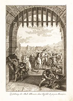 The destruction of the Latin city of Alba Longa under the orders