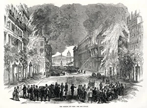 Retreated Collection: Destruction in the Rue Royale; Paris Commune 1871